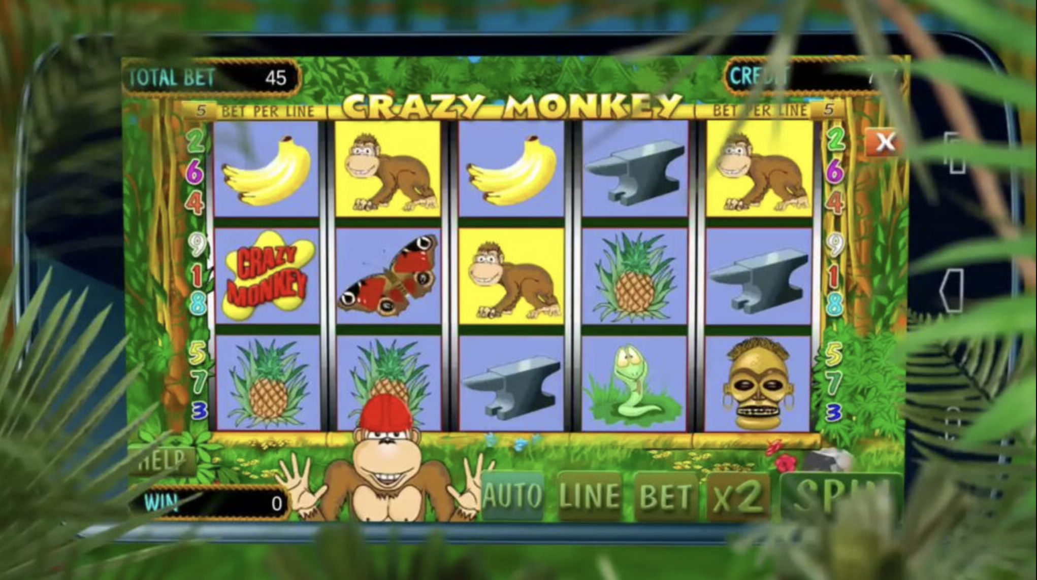 Crazy Monkey win